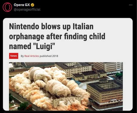 Nintendo Blows Up Luigi Orphanage