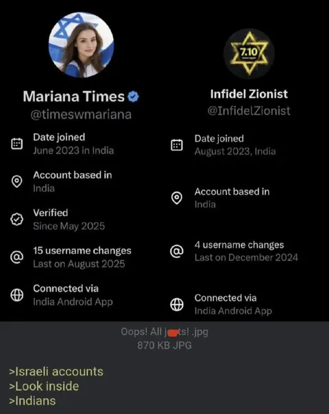 Israeli Accounts Look Inside Indians