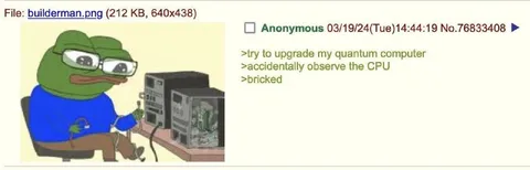 Pepe Upgrades His Quantum Computer