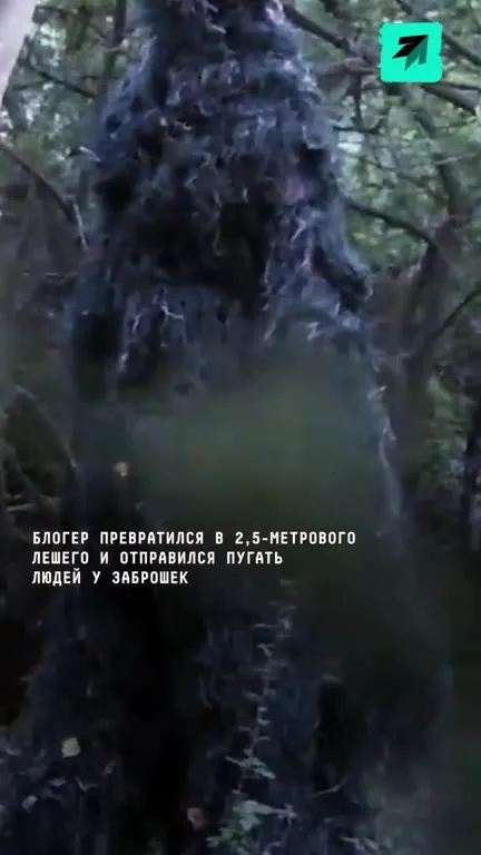 Леший пугает людей у заброшек
