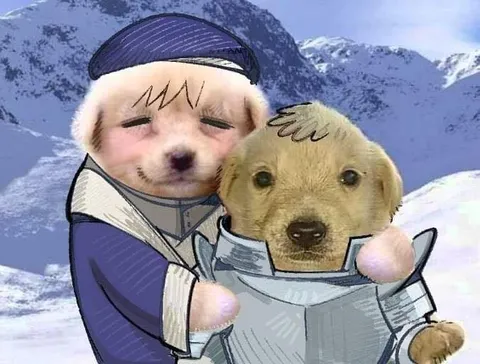 Кот и пёс читают газету