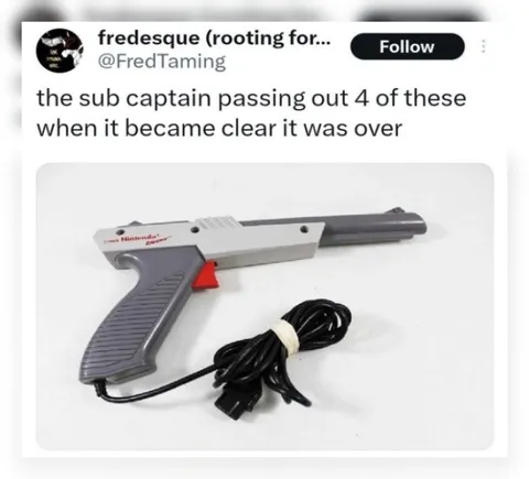 Sub Captain Passes Out Zappers