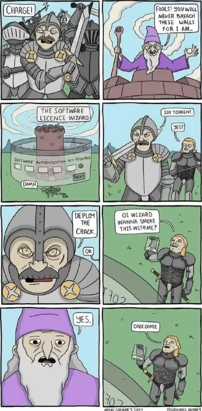 Software Licence Wizard Defeated