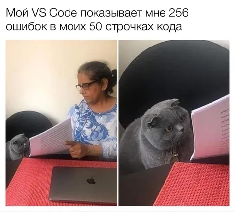 VS Code нашёл 256 ошибок