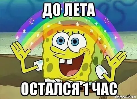 До лета остался час