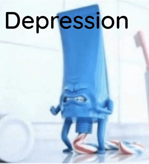 Depression Blue Creature