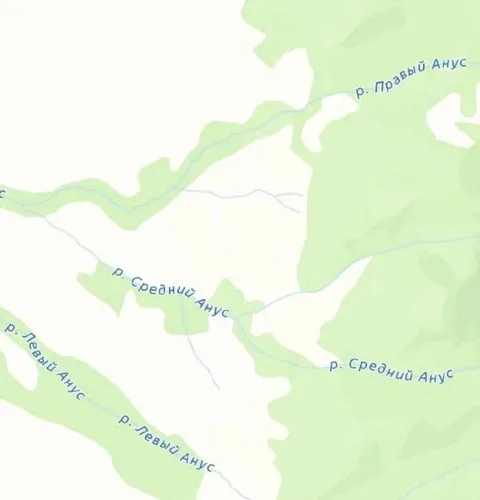 Карта реки Анус
