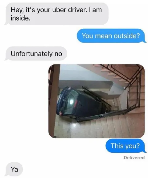 Uber Driver Is Inside