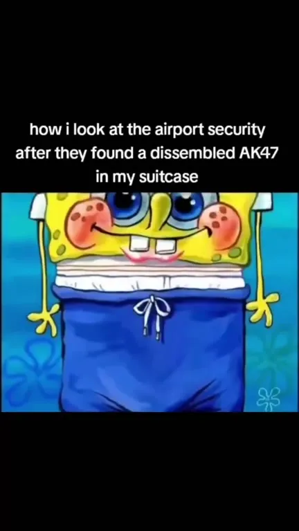 SpongeBob at Airport Security