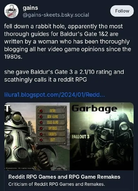 Baldur's Gate 3 Is Reddit RPG