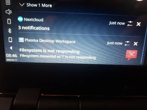 Filesystem Mounted but Not Responding