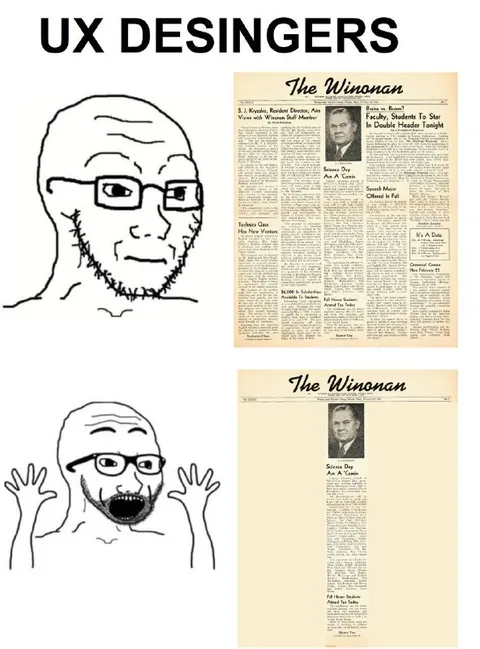 UX Designers Read the Newspaper