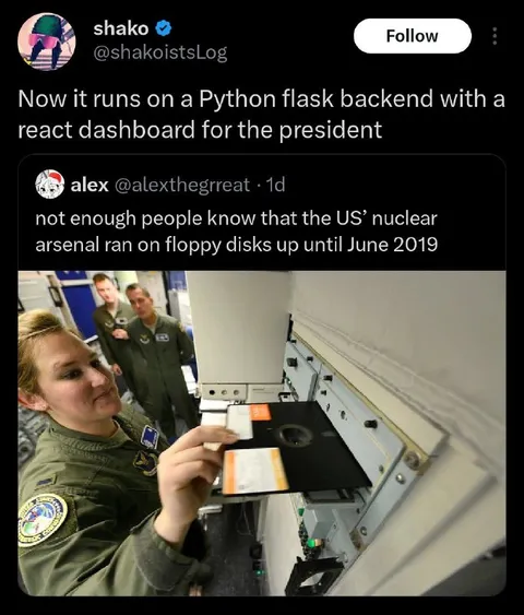 Nuclear Arsenal on Floppy Disks