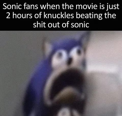 Sonic Fans Watching Knuckles Beat Sonic