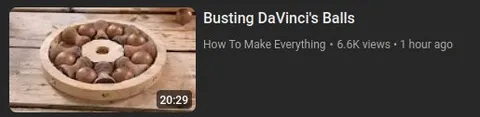 Busting DaVinci's Balls
