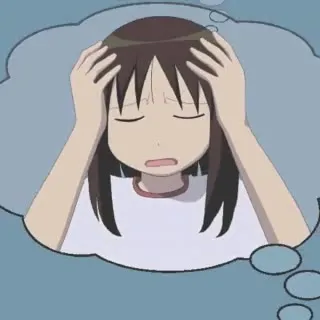 Девушка держится за голову