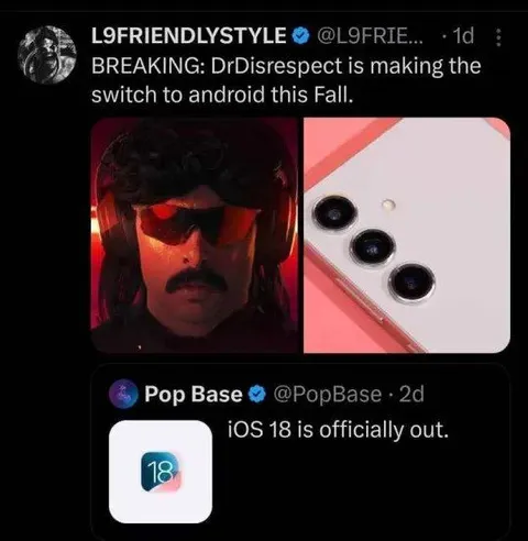DrDisrespect Switches to Android