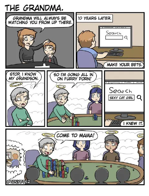 Grandma Knows His Search History