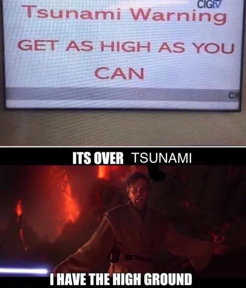 Obi-Wan Has the High Ground