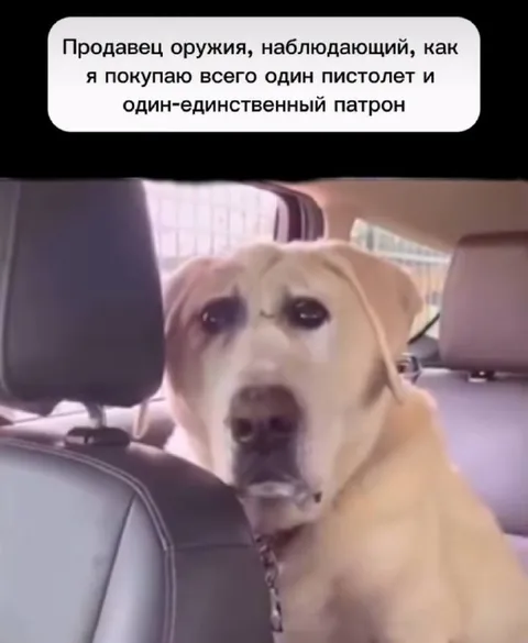Один пистолет и один патрон