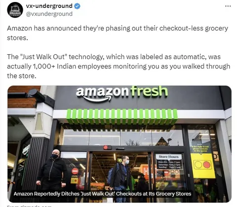 Amazon Just Walk Out Employees