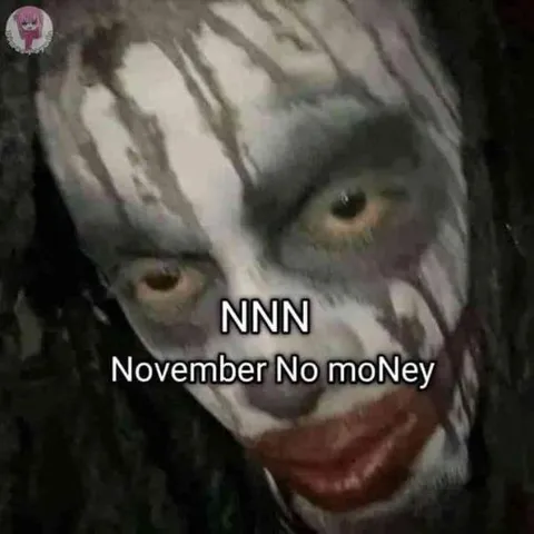 November No moNey Clown