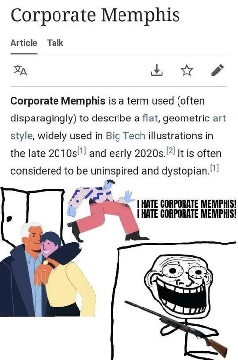 I Hate Corporate Memphis