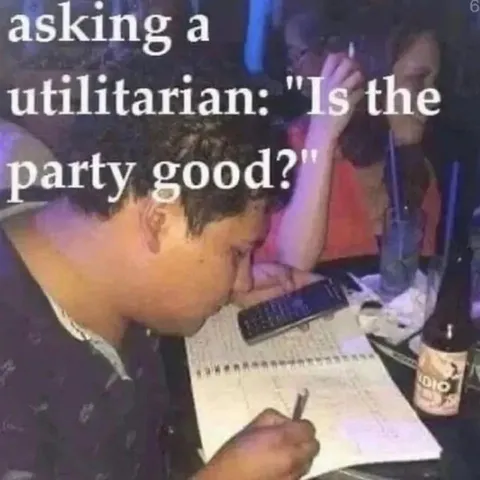 Asking a Utilitarian About the Party