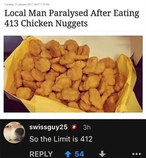 Local Man Eats 413 Nuggets
