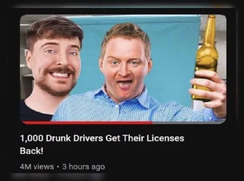 MrBeast Drunk Drivers Headline