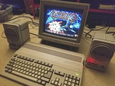 Vintage Amiga Computer Setup