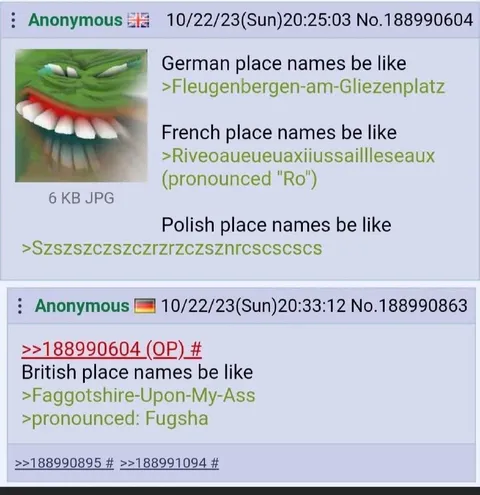 Place Names Be Like