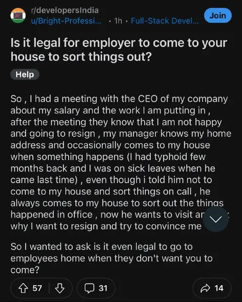 Employer Comes to Your House