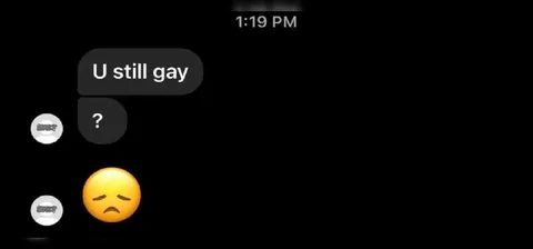 U Still Gay Text Message