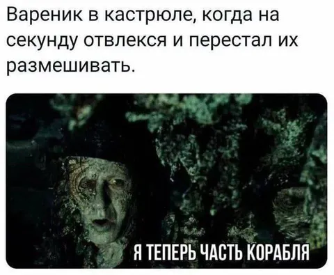 Вареник стал частью корабля