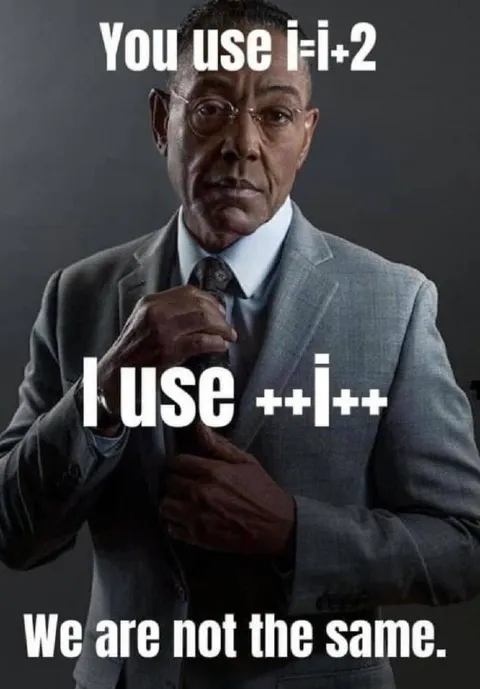 Gus Fring Uses Increment Operators