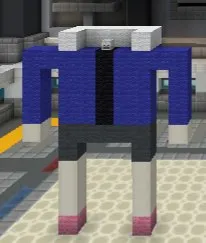 Странное синее существо в Minecraft
