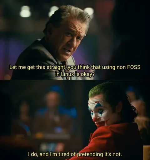 Non-FOSS Linux Joker