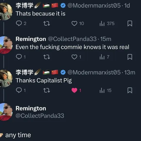 Even the Commie Knows It Was Real