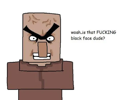 Angry Minecraft Villager Reaction