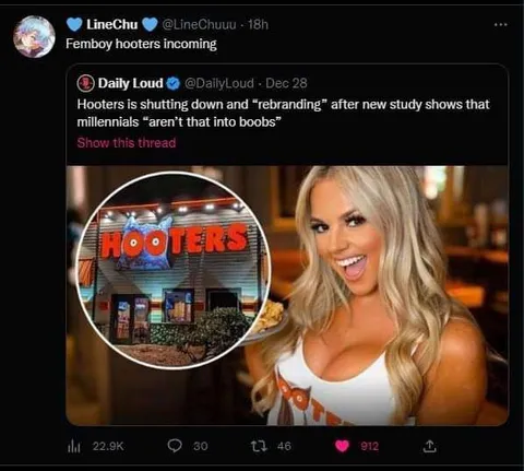 Femboy Hooters Incoming