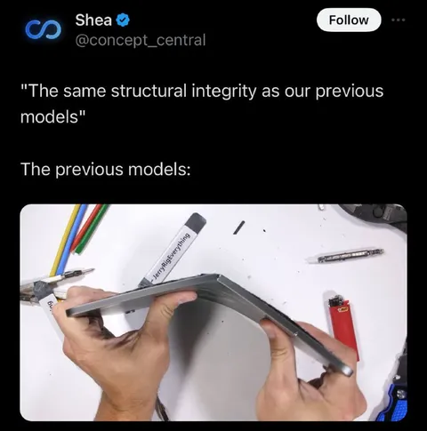 Foldable Tablet Structural Integrity