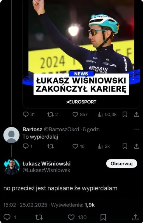 No przecież wypierdalam