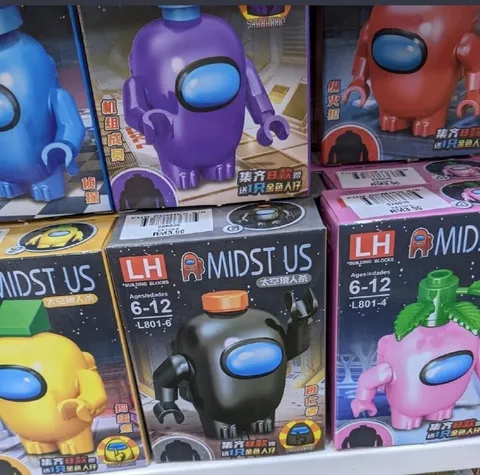 Counterfeit Among Us Building Blocks