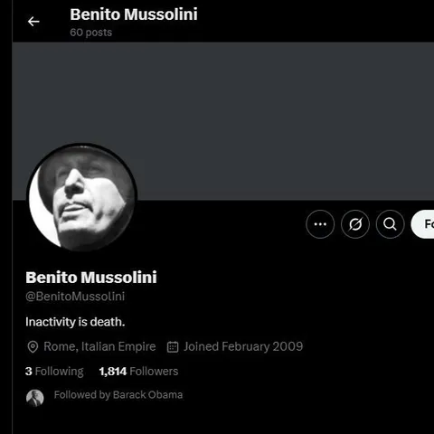Mussolini Says Inactivity Is Death