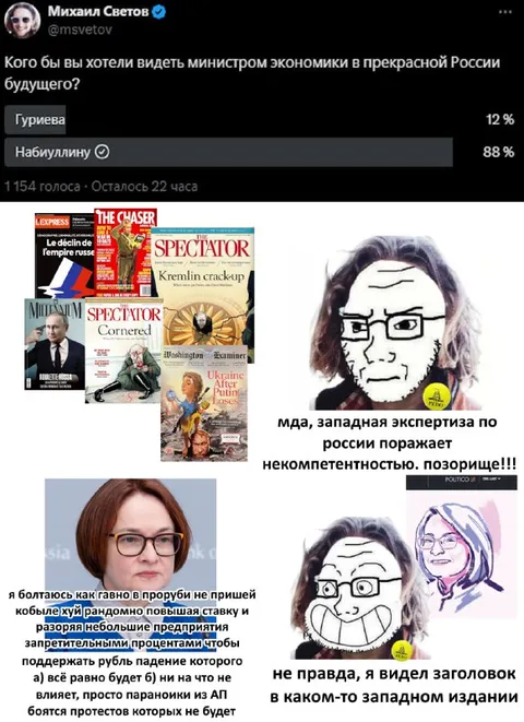 Набиуллина против Гуриевой