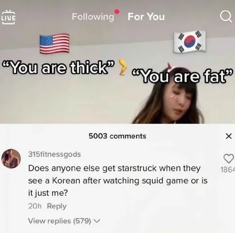Thick Versus Fat Korean Compliment