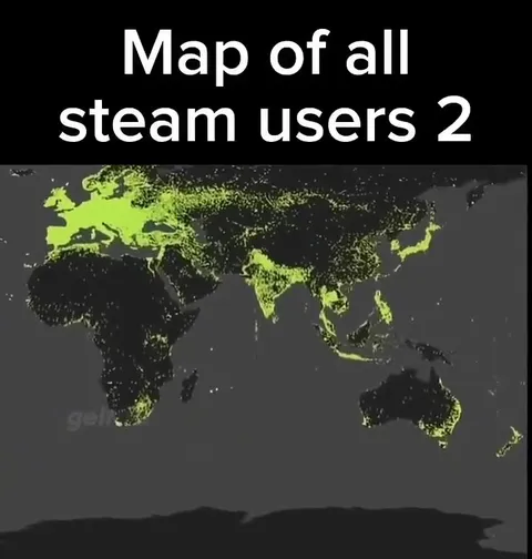 Map of All Steam Users 2