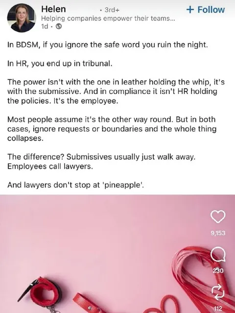 BDSM Safe Words vs HR Boundaries