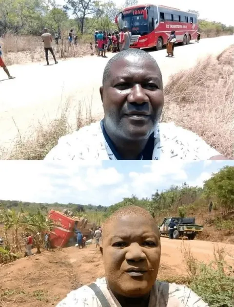 Selfie Before and After the Crash